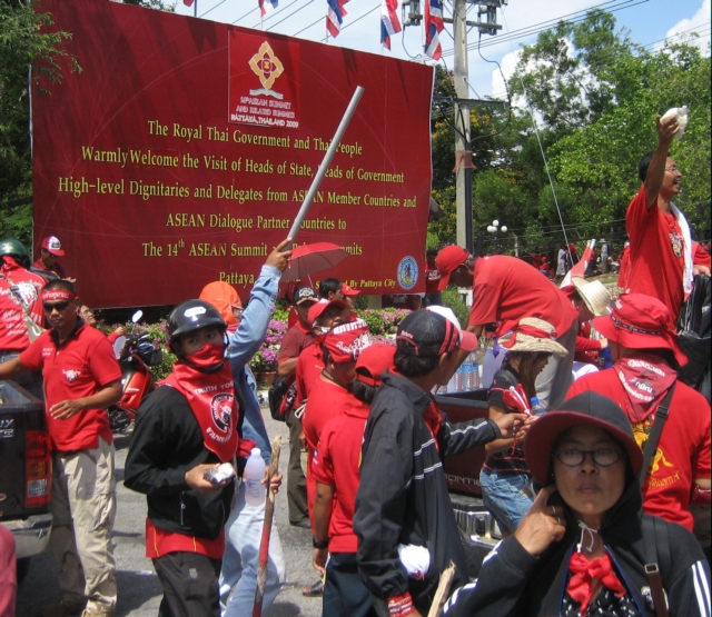 protests in pattaya